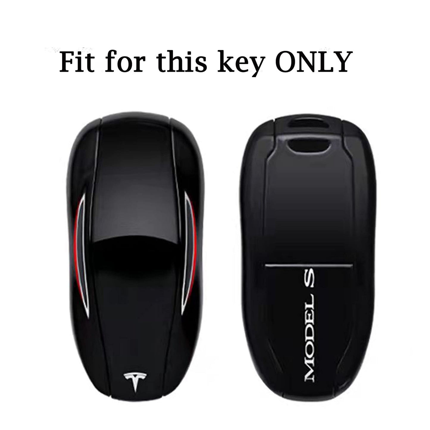 DHESPT Key Fob Cover protector case for Tesla Key cover Model S/3/Y ABS Carbon Fiber Pattern Smart Remote Control Car Key Protector