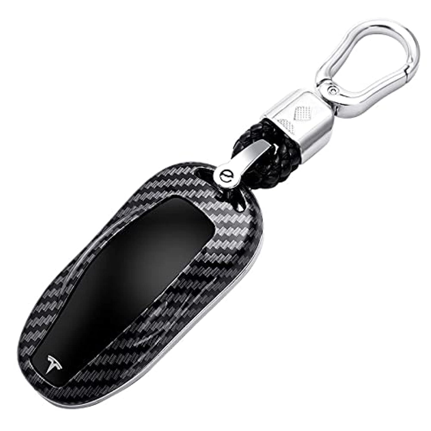 DHESPT Key Fob Cover protector case for Tesla Key cover Model S/3/Y ABS Carbon Fiber Pattern Smart Remote Control Car Key Protector