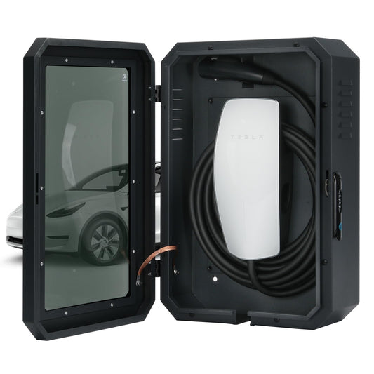 Jawjut Wall Charger Station Box Compatible with Tesla Gen 3 Indoor/Outdoor Cable Organizer Waterproof Dustproof