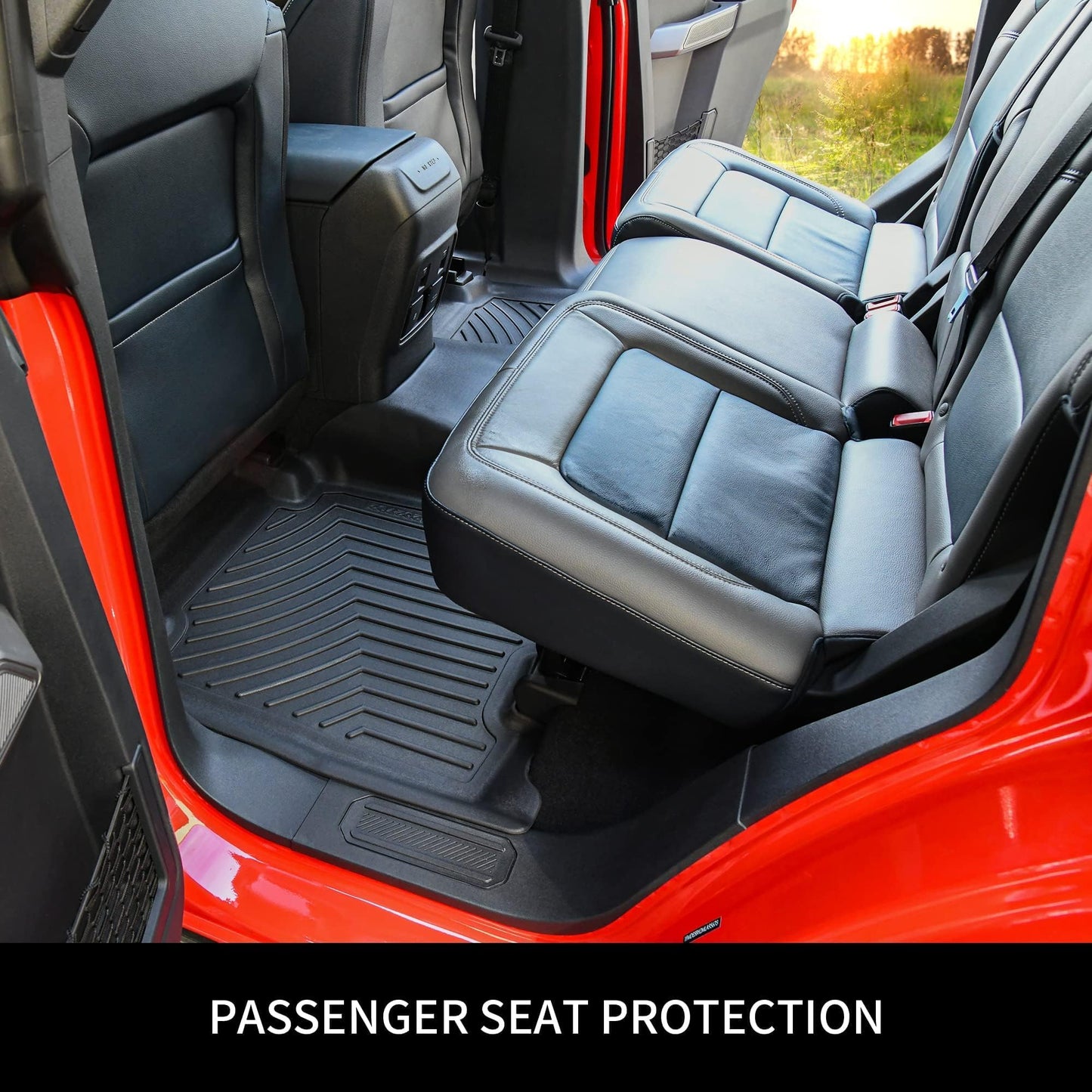 OEDRO Floor Mats Fit for 2015-2020 Tesla Model S, Unique Black TPE All Weather Protection Car Mats Includes 1st and 2nd Row: Front, Rear, Full Set Liners